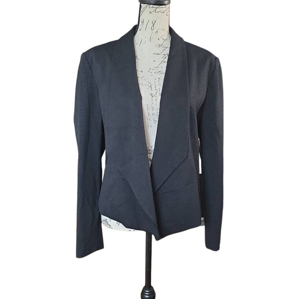 Philosophy Women's Size 12 Black Open Blazer